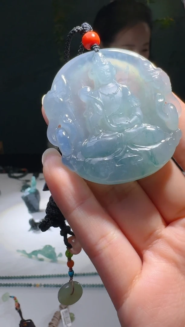 【闪购商品】翡翠颈饰未镶嵌天然A货翡翠