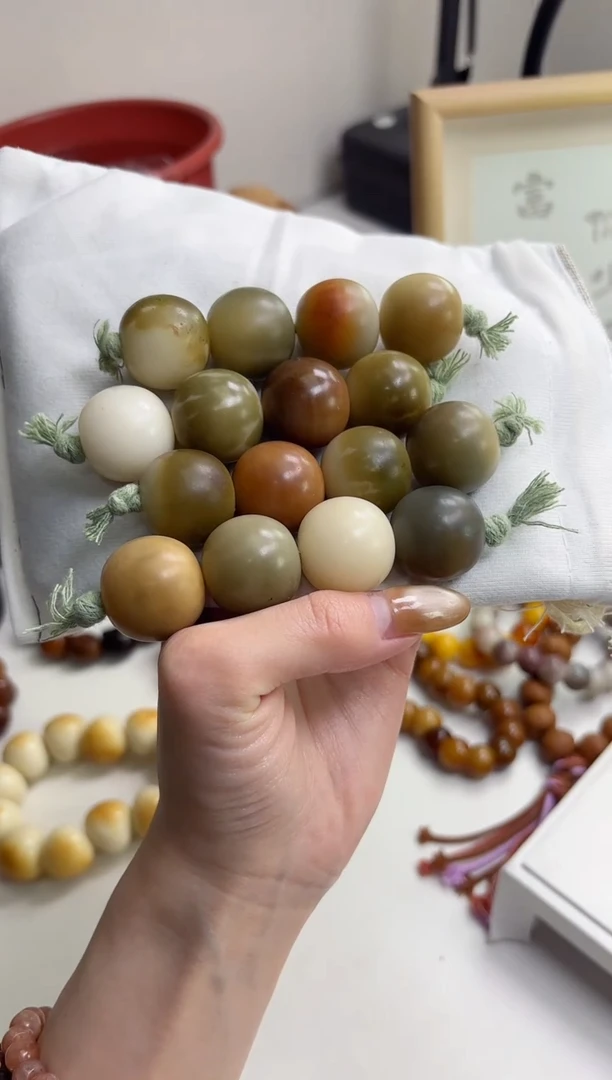 手串菩提根/象牙果干磨苹果23mm棒棒糖瑕疵不补随机