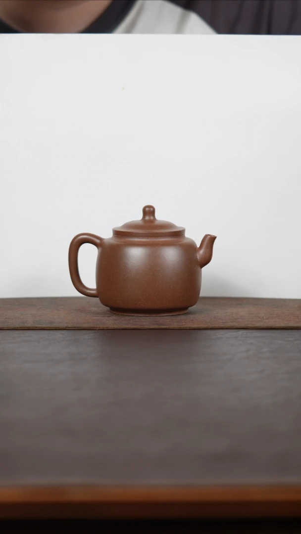茶壶紫砂见心 青段退火烧 墨林壶