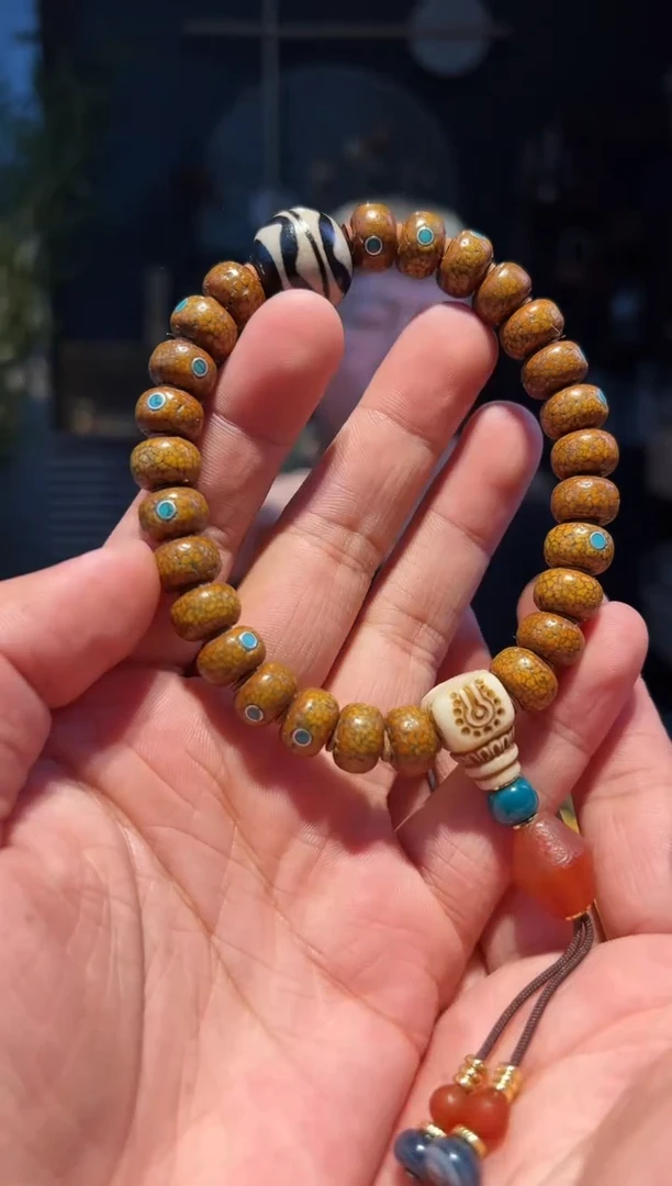 【闪购商品】菩提手串未镶嵌星月菩提木带宝手持