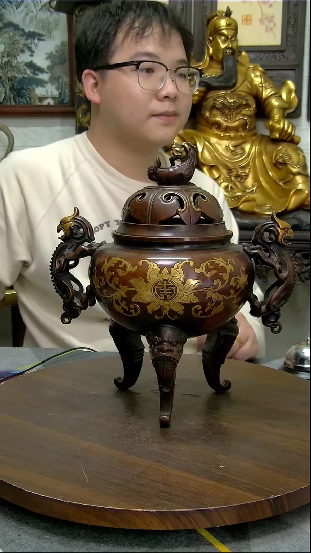 【闪购商品】铜炉铜像造像收收藏造像