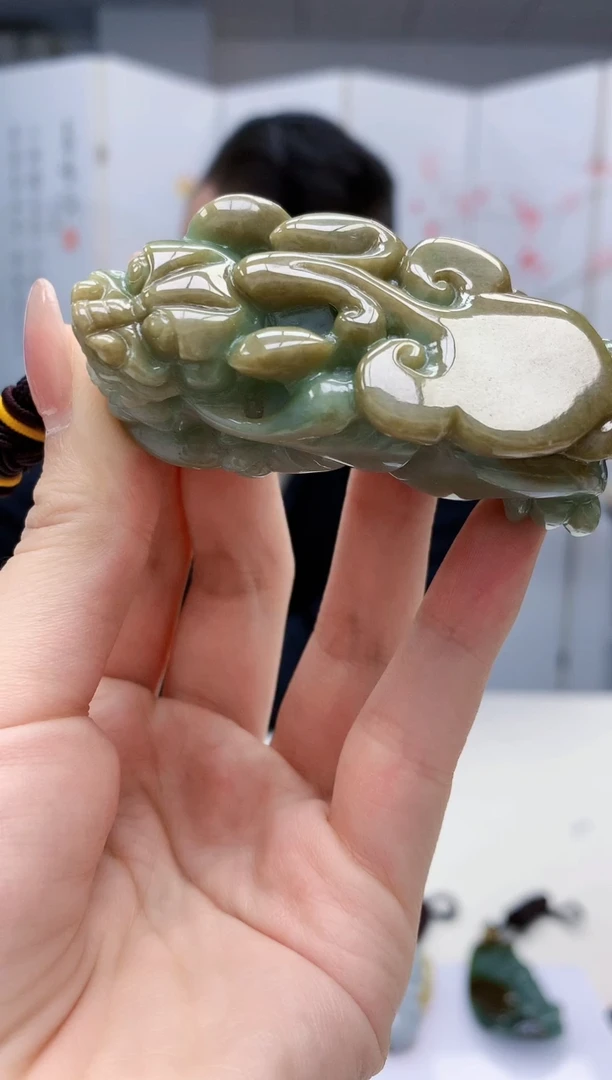 【闪购商品】定制翡翠未镶嵌4969jw-毛货挂件