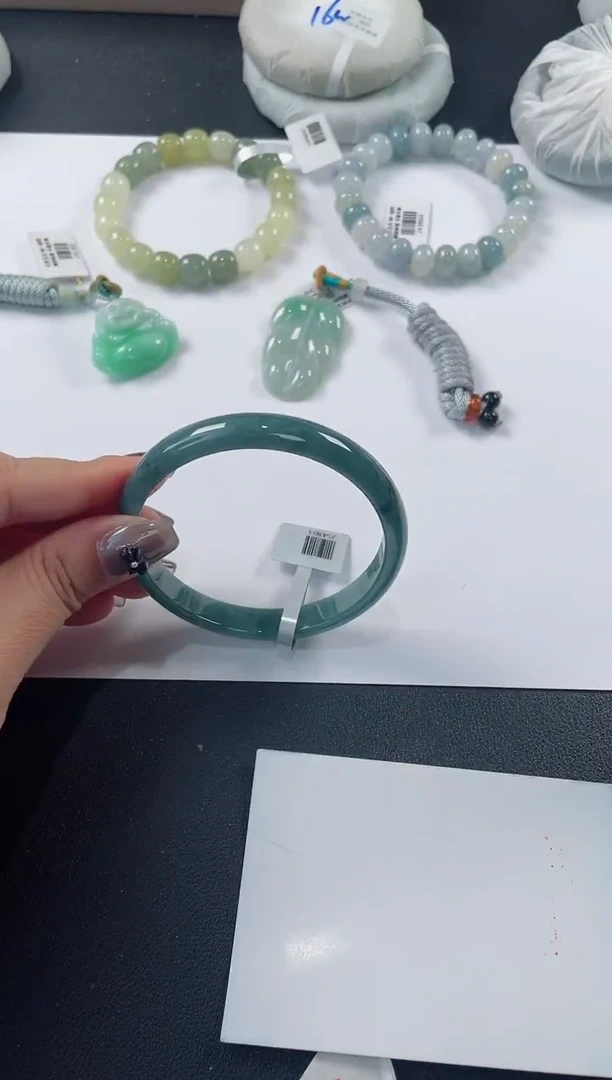 未镶嵌手镯翡翠基地发货H1881 59+