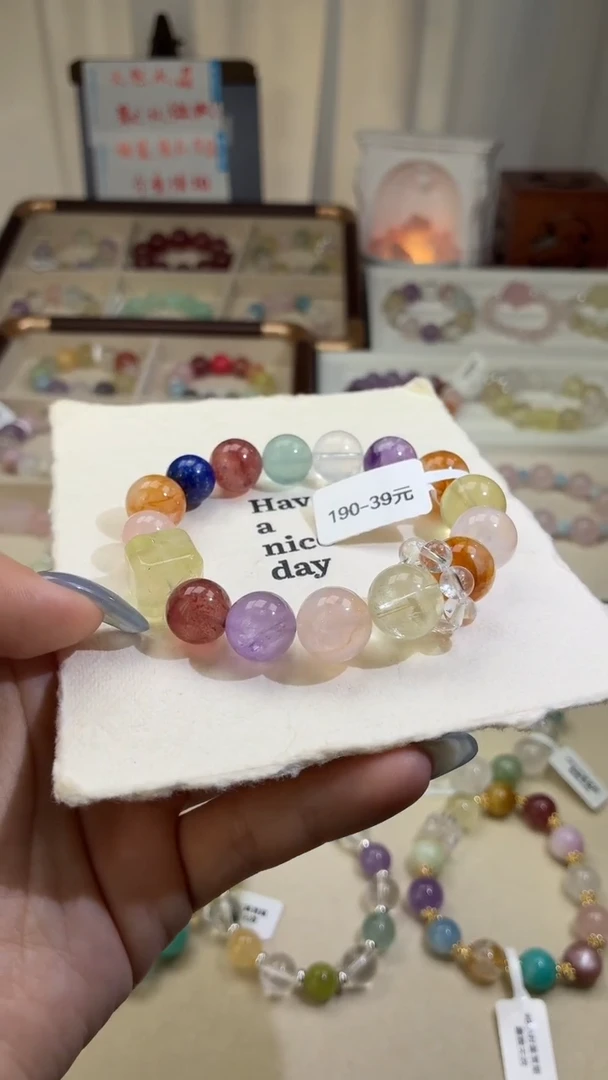 未镶嵌手串水晶190（天然水晶默认有瑕，介意者勿拍）