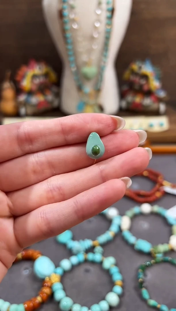 绿松石未镶嵌配饰绿松石配饰
