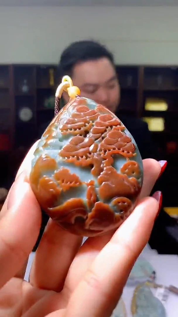 【闪购商品】定制翡翠未镶嵌1057hm-毛货挂件14