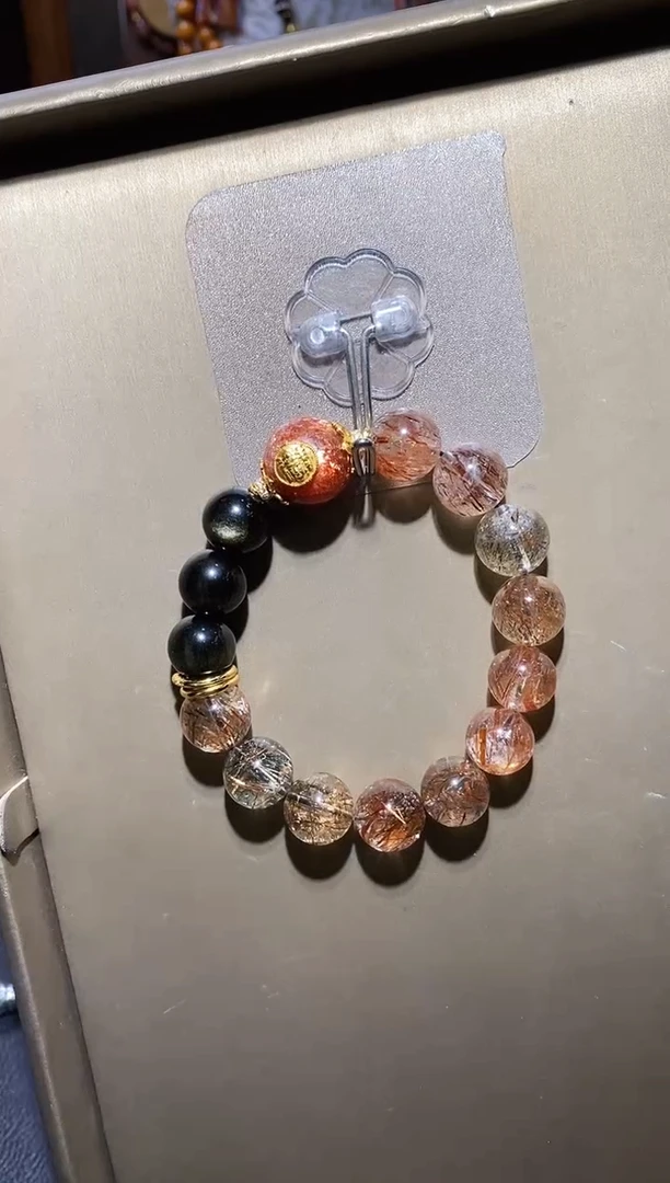 未镶嵌颈饰水晶X金太阳手串