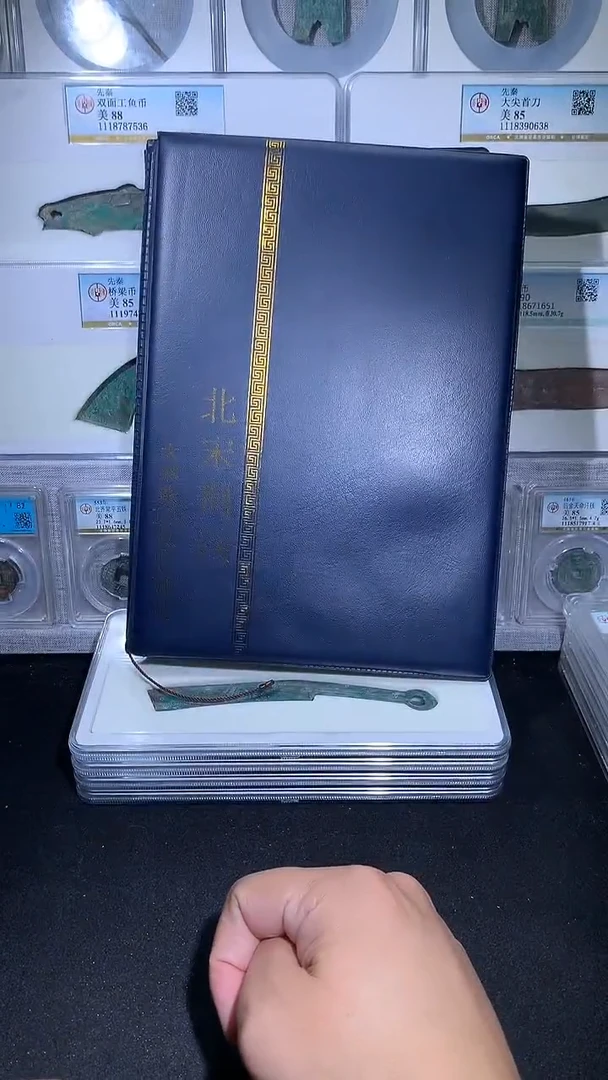 铜御泉收藏北宋大纲钱币册120枚