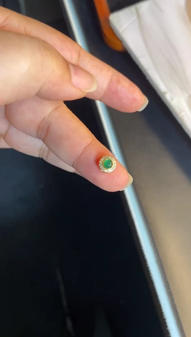 吊坠(不含链)银S925镶嵌翡翠1