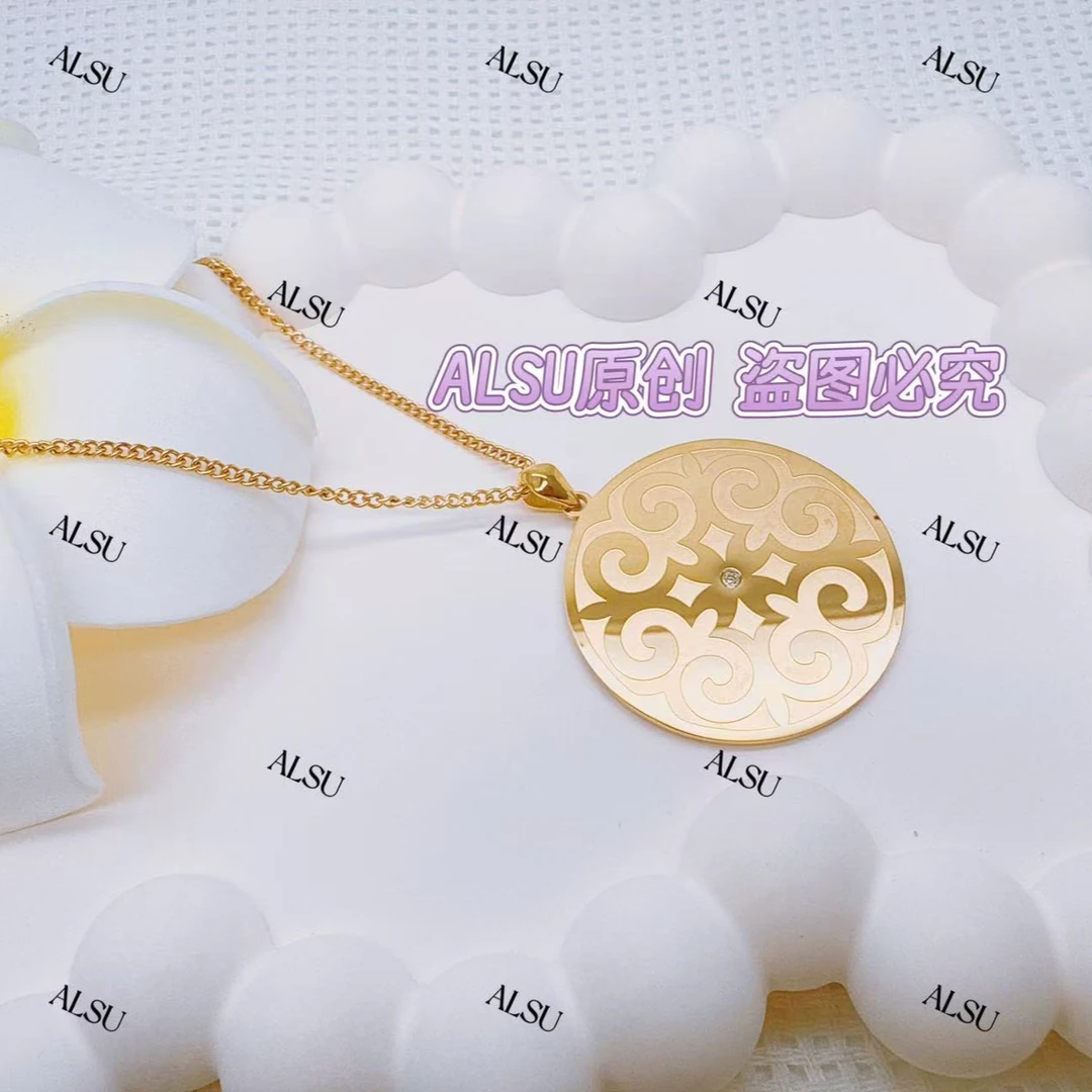 合金项链 ALSU原创经典新款民族风项链时尚百搭轻奢气质简约