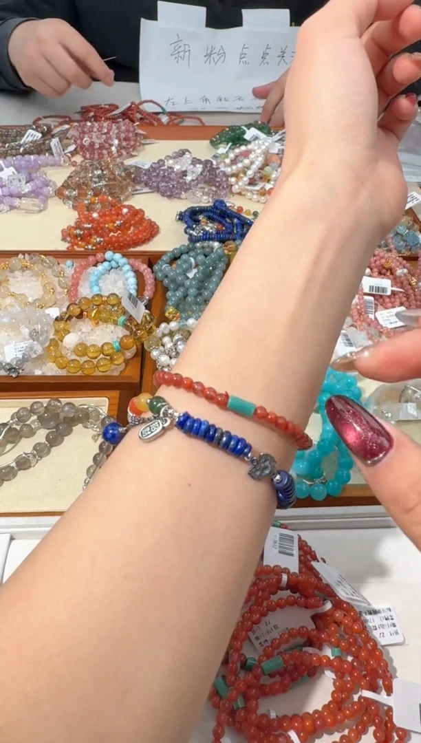 【闪购商品】南红玛瑙手链未镶嵌D143南红松松桶珠设计款