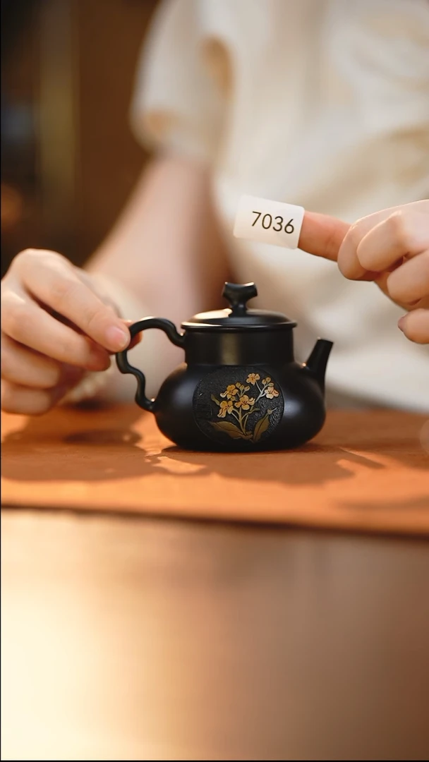 雲梦茶器紫陶茶壶7036