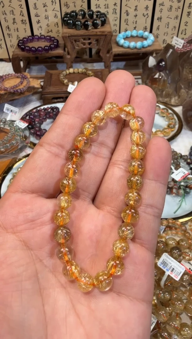 未镶嵌手链水晶SJ-363金发晶