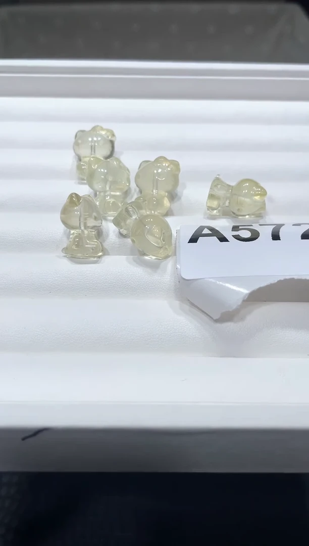 水晶手链未镶嵌A572黄水晶小猫多样性发一