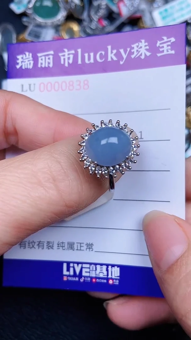 颈饰银S925镶嵌翡翠838