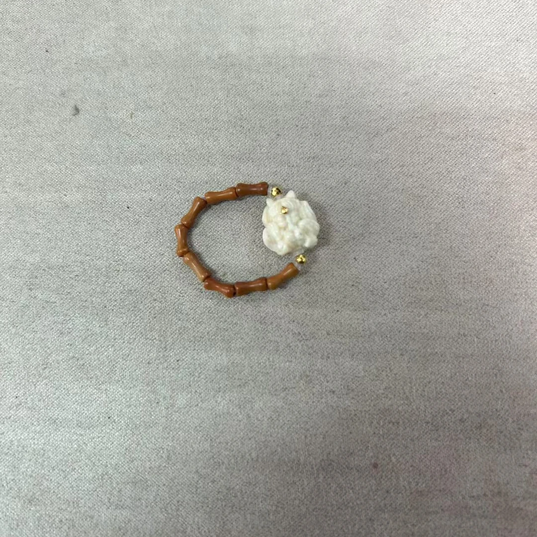 猛犸牙凤九橄榄戒