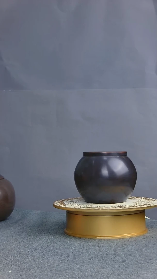 坭兴陶手工小素罐