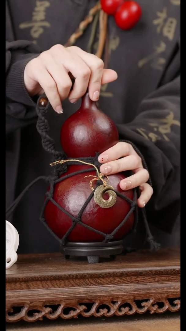 121号精品天然大漆酒葫芦一物一拍~