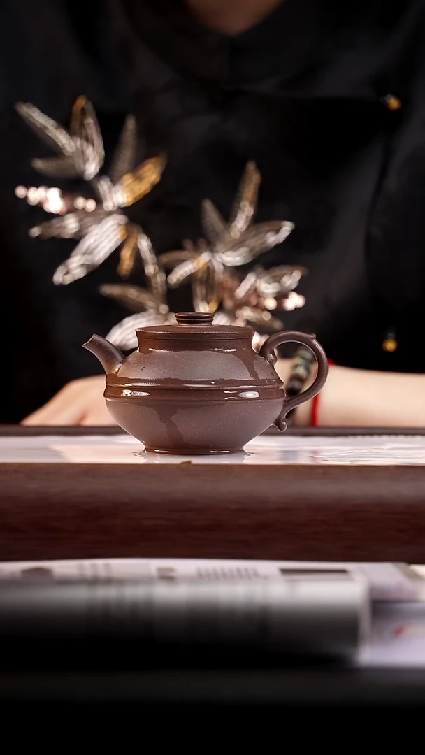 茶壶紫砂紫泥韵律