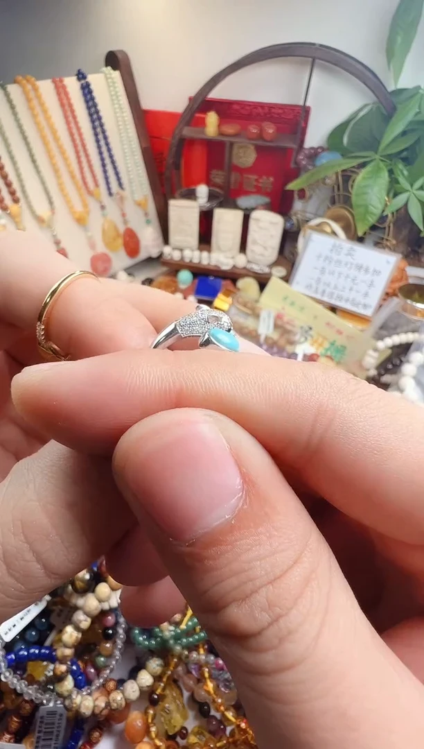 未镶嵌戒指翡翠马*宁一物一件）000648