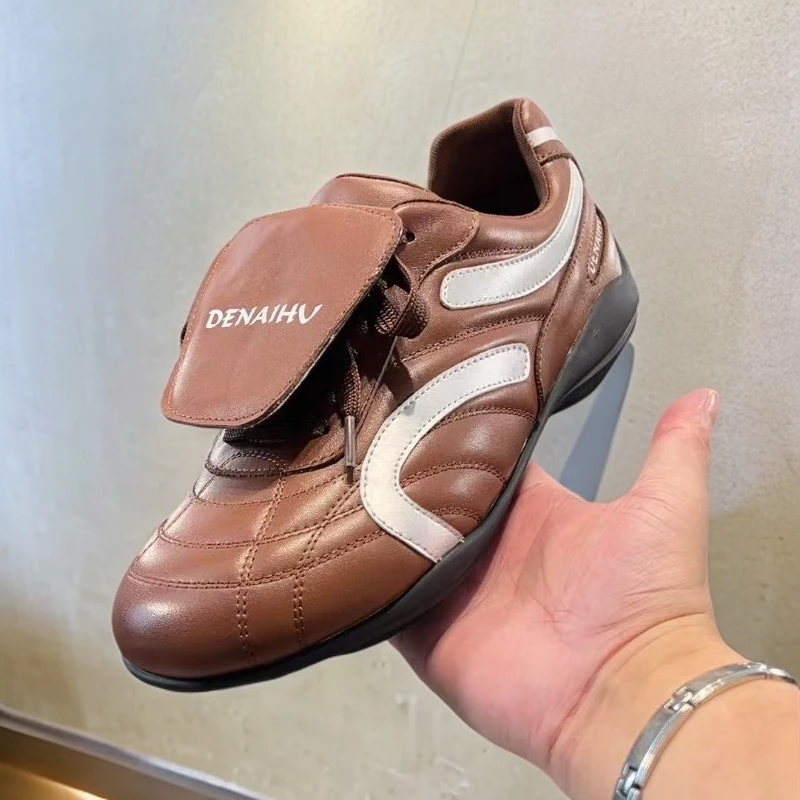 2025新款头层牛皮运动鞋跑鞋真皮舒适软底软面时尚百搭潮流不闷脚