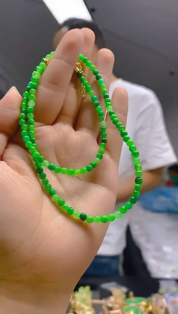 【闪购商品】翡翠耳饰合金046翡翠锁骨链