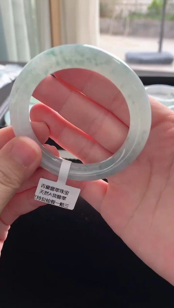 未镶嵌手镯翡翠53圆条买断Y4128