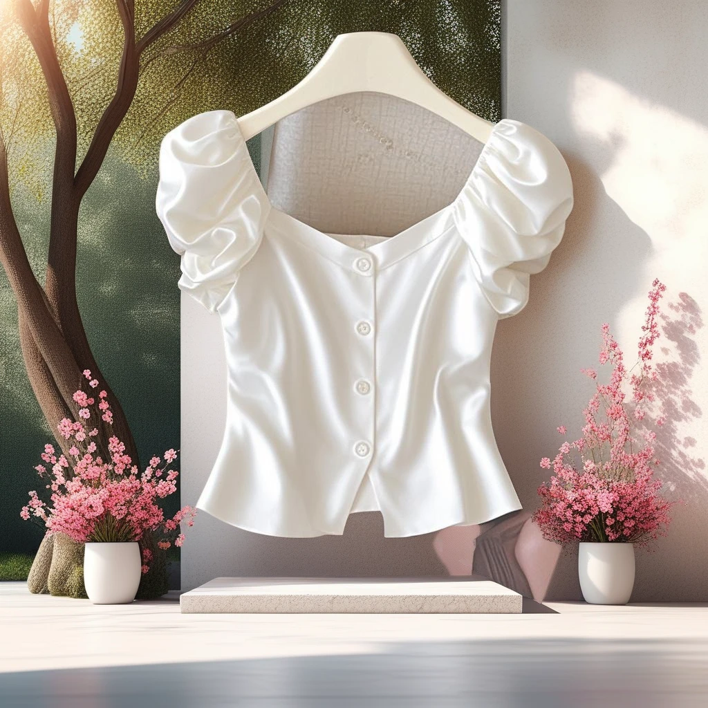 2025夏季新款韩系时髦个性设计感出众百搭显瘦小个子专属漂亮上衣