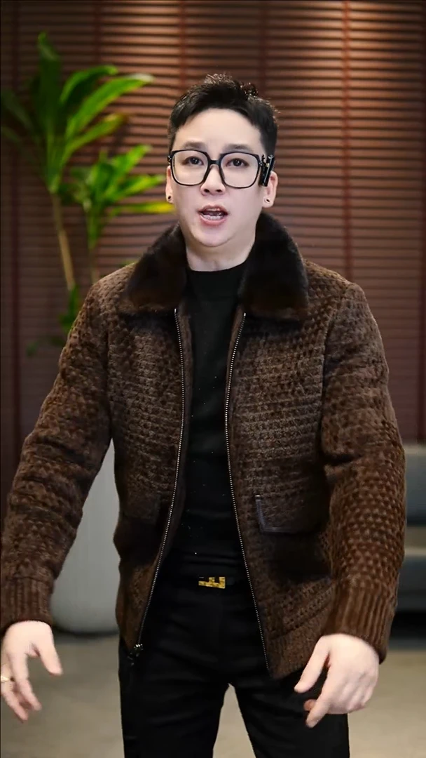 50码（125-140斤）男士水貂领鹅绒服