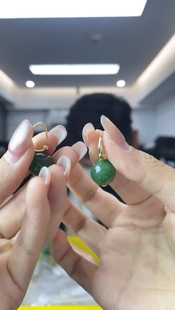 和田玉银S925镶嵌耳饰多样性一件发货