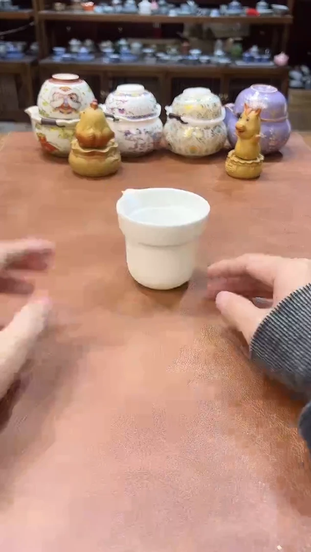 真的很便宜会开片的旅行茶具