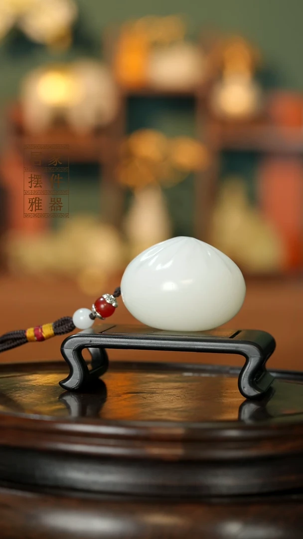 玉《蒸蒸日上小笼包》摆件