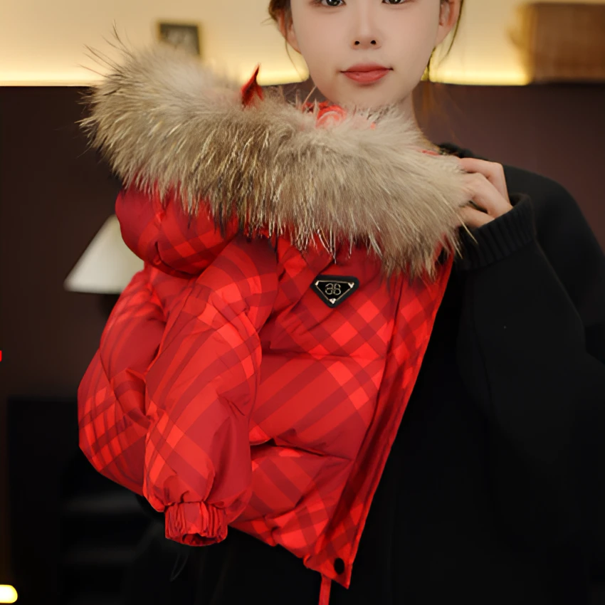 【现货】2025新款设计师时尚韩版洋气百搭冬季毛领儿童羽绒服24525
