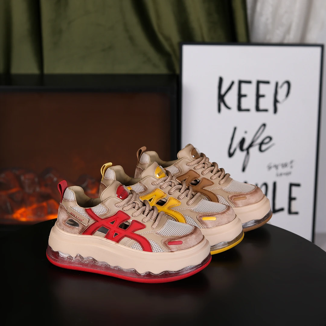 【RIELOV-曦光】增高6cm时尚潮流百搭女士休闲鞋5S137【文文】