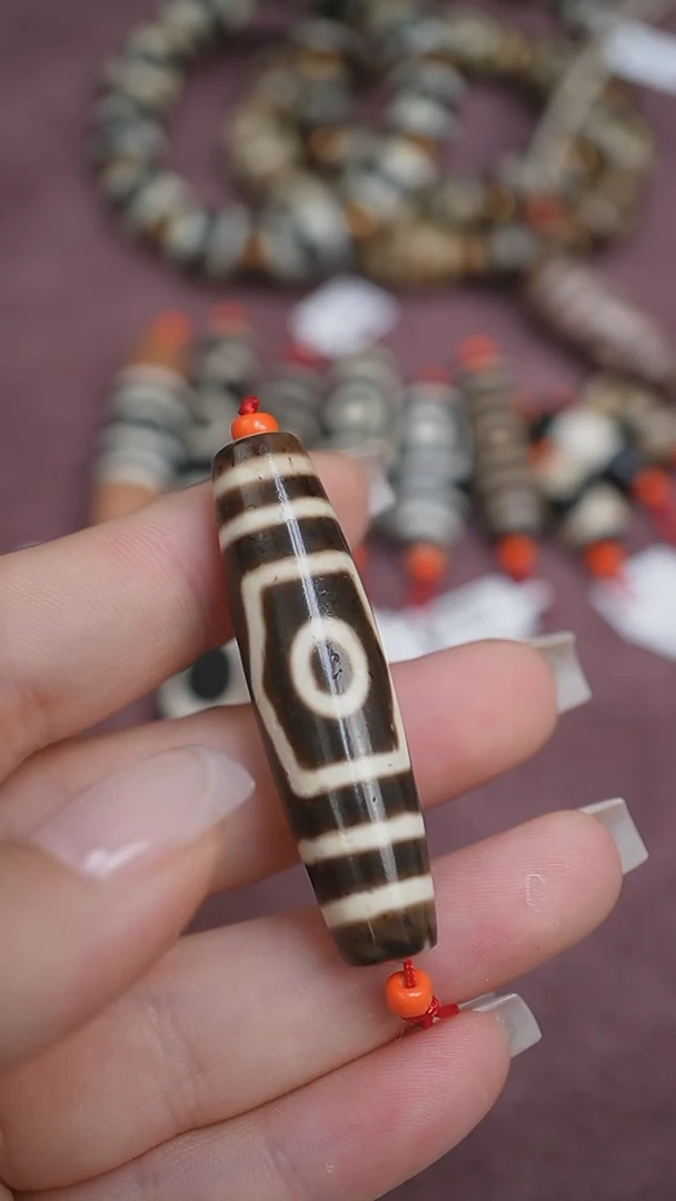 【闪购商品】玛瑙/玉髓颈饰未镶嵌蚀花玛瑙珠定制编绳