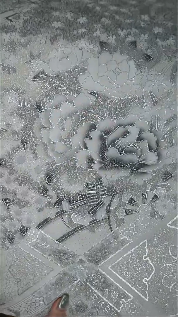 织绣122两通缂丝底花卉