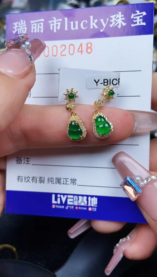 翡翠银S925镶嵌颈饰2048