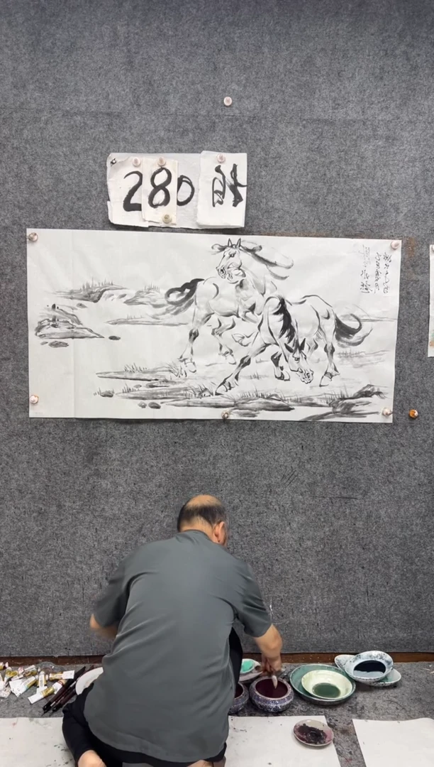 国画风生水起  带收藏证书