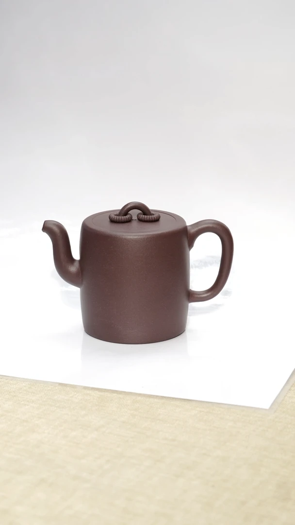 茶壶紫泥小*紫泥双圈壶