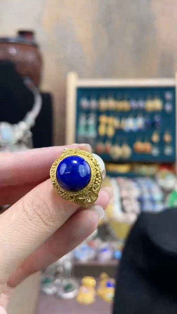 非遗手工花丝镶嵌戒指