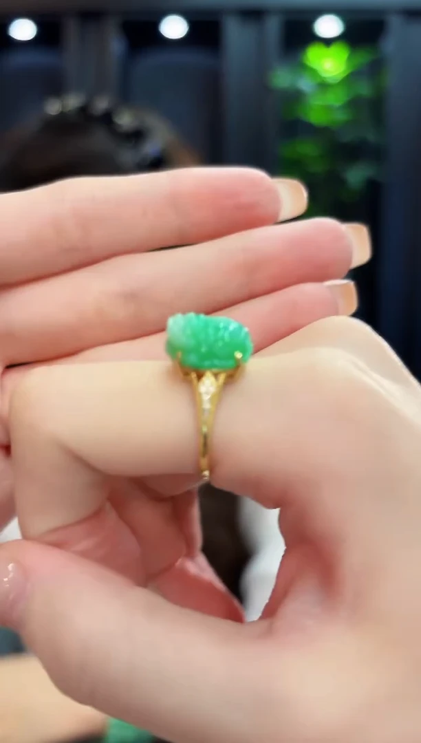 未镶嵌戒指翡翠 缅料A货/支持复检/一件