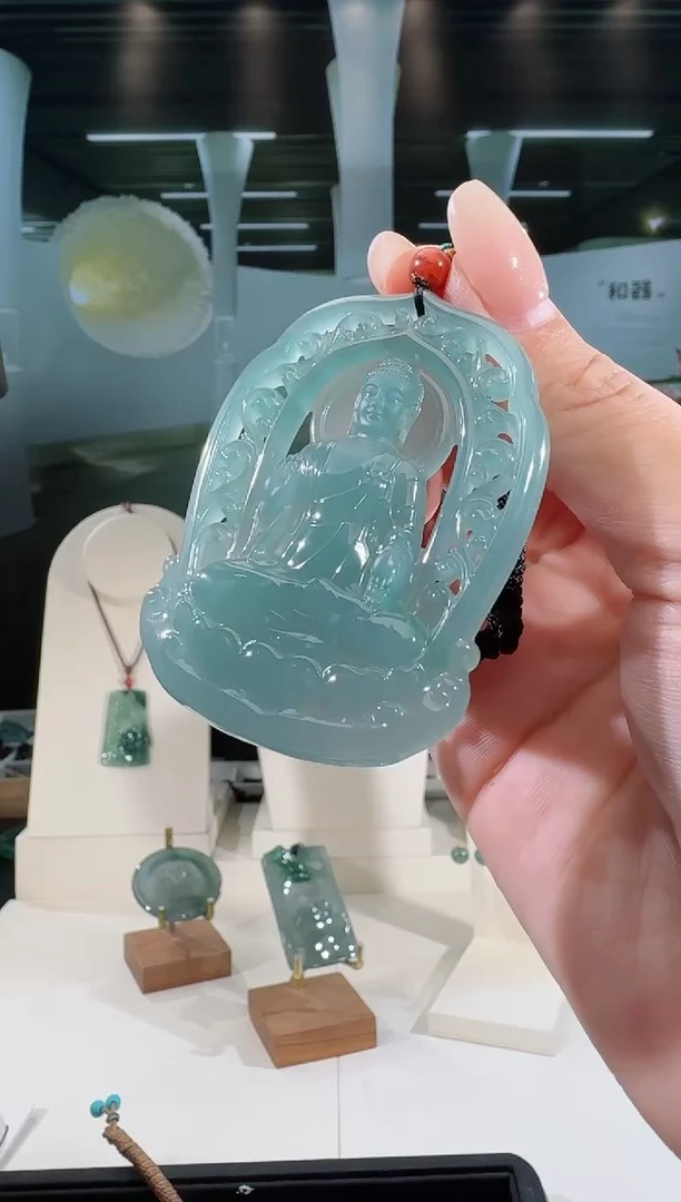 翡翠未镶嵌吊坠(不含链)阿弥陀佛