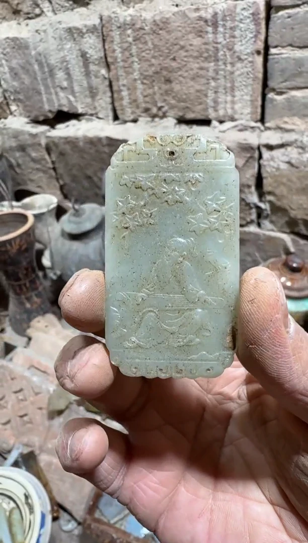 未镶嵌岫岩河磨玉（透闪石质玉）挂件玉器555555