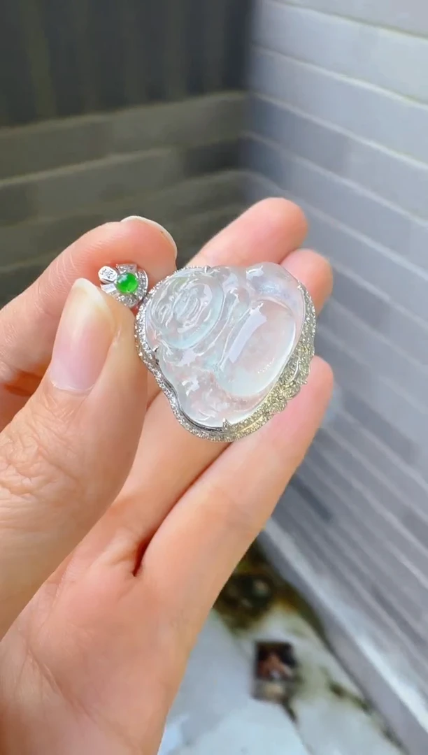 吊坠(不含链)18K金镶嵌翡翠多样性团购发一件