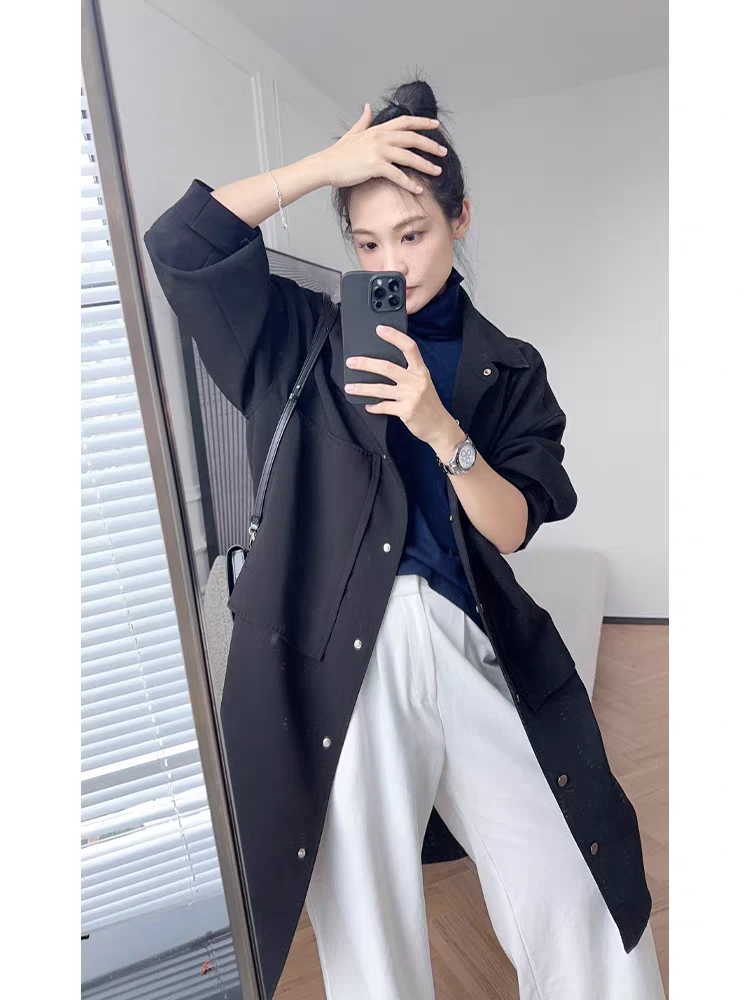 A美洋MEIYANG 魔法口袋外套 定制平纹双层|酷飒简约中长款风衣10