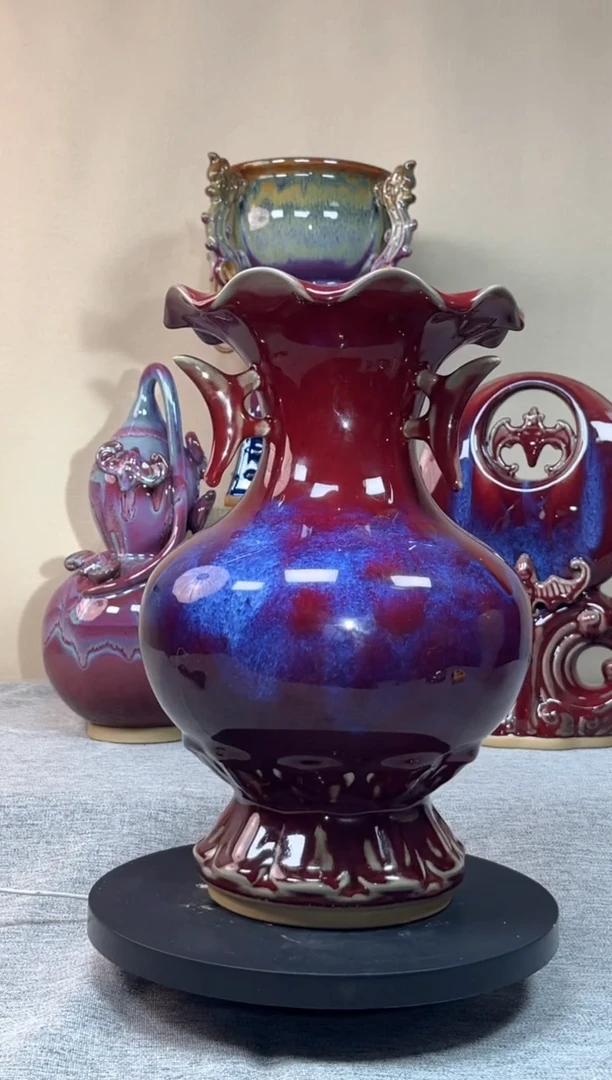 摆件神垕钧瓷收藏工艺品