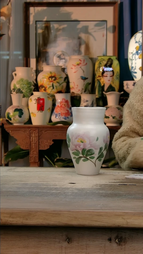 【闪购商品】瓷片景德镇纯手工釉下彩精品花瓶