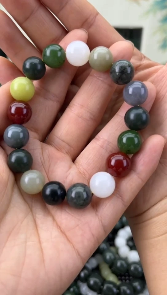 未镶嵌和田玉珠宝半成品手串
