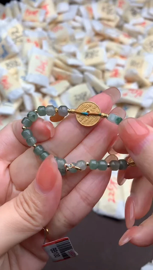 【闪购商品】翡翠手链银S925镶嵌一