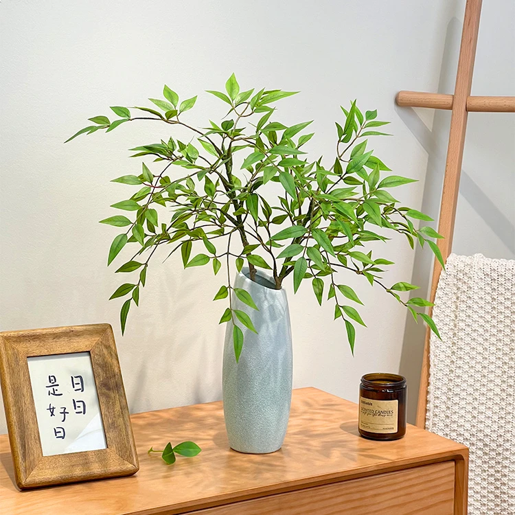 南天竹装饰客厅摆件高级感逼真装饰花仿真花摆件塑胶花塑料花手工